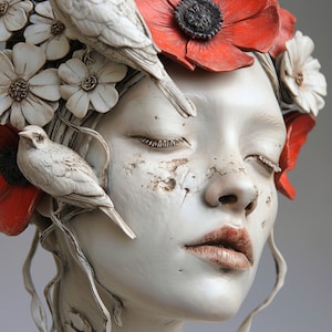 Hand Carved Ceramic Sculptures in Subtle Beauty