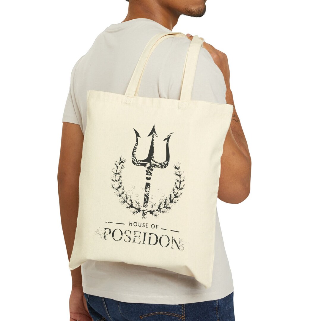 Poseidon Tote Bag for Percy Jackson Fan, Poseidon Merch, Percy Jackson ...