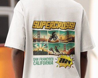 San Francisco Supercross Shirt: Retro Comic Book Tee