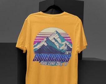 Salt Lake City Supercross Tee: Unisex Short Sleeve Moto Shirt
