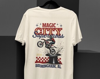 Birmingham, AL Supercross Unisex Jersey Short Sleeve Tee, Braap Booth, Supercross Shirt
