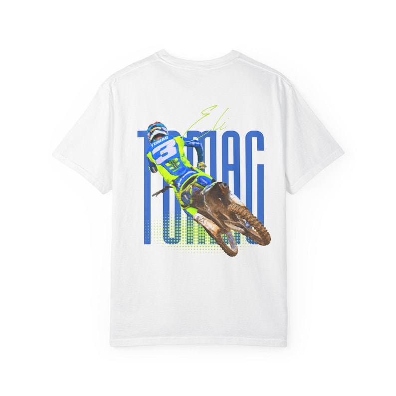 Supercross Eli Tomac T Shirt #3, Motocross Fan Tee, BACK DESIGN image 2