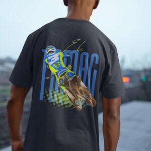 Supercross Eli Tomac T Shirt #3, Motocross Fan Tee, BACK DESIGN image 8