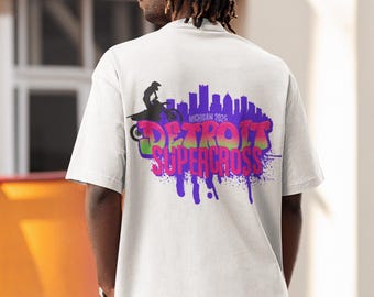 Detroit Supercross Graphic Tee: Motocross Unisex Shirt