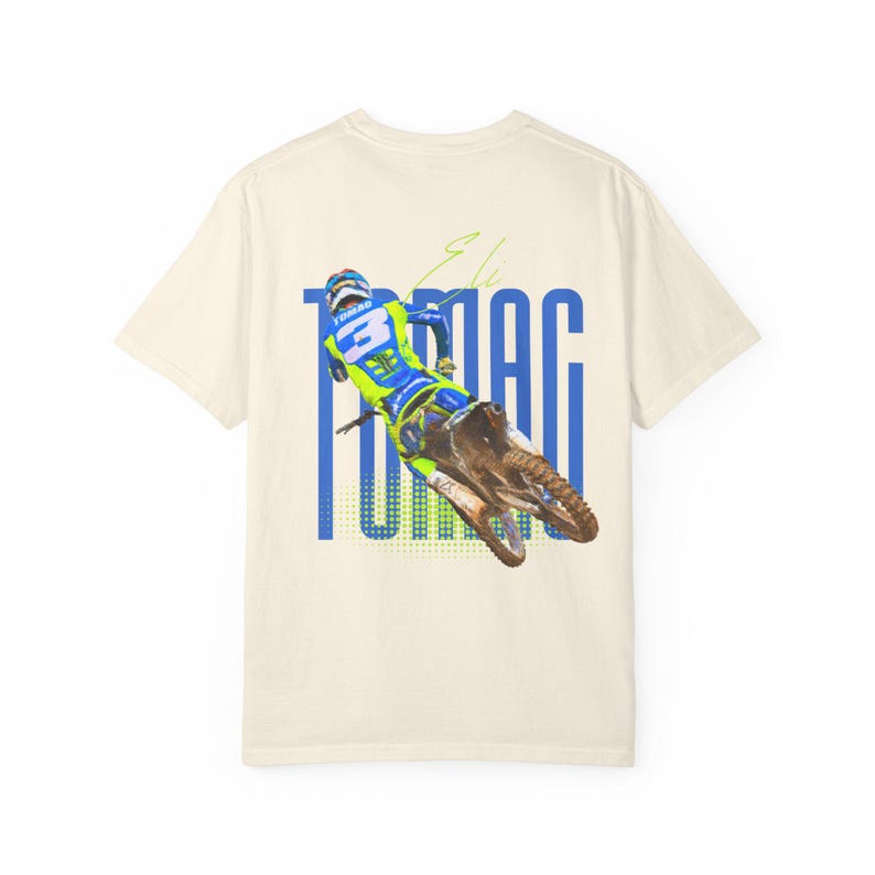 Supercross Eli Tomac T Shirt #3, Motocross Fan Tee, BACK DESIGN image 3