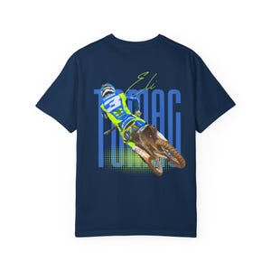 Supercross Eli Tomac T Shirt #3, Motocross Fan Tee, BACK DESIGN image 7