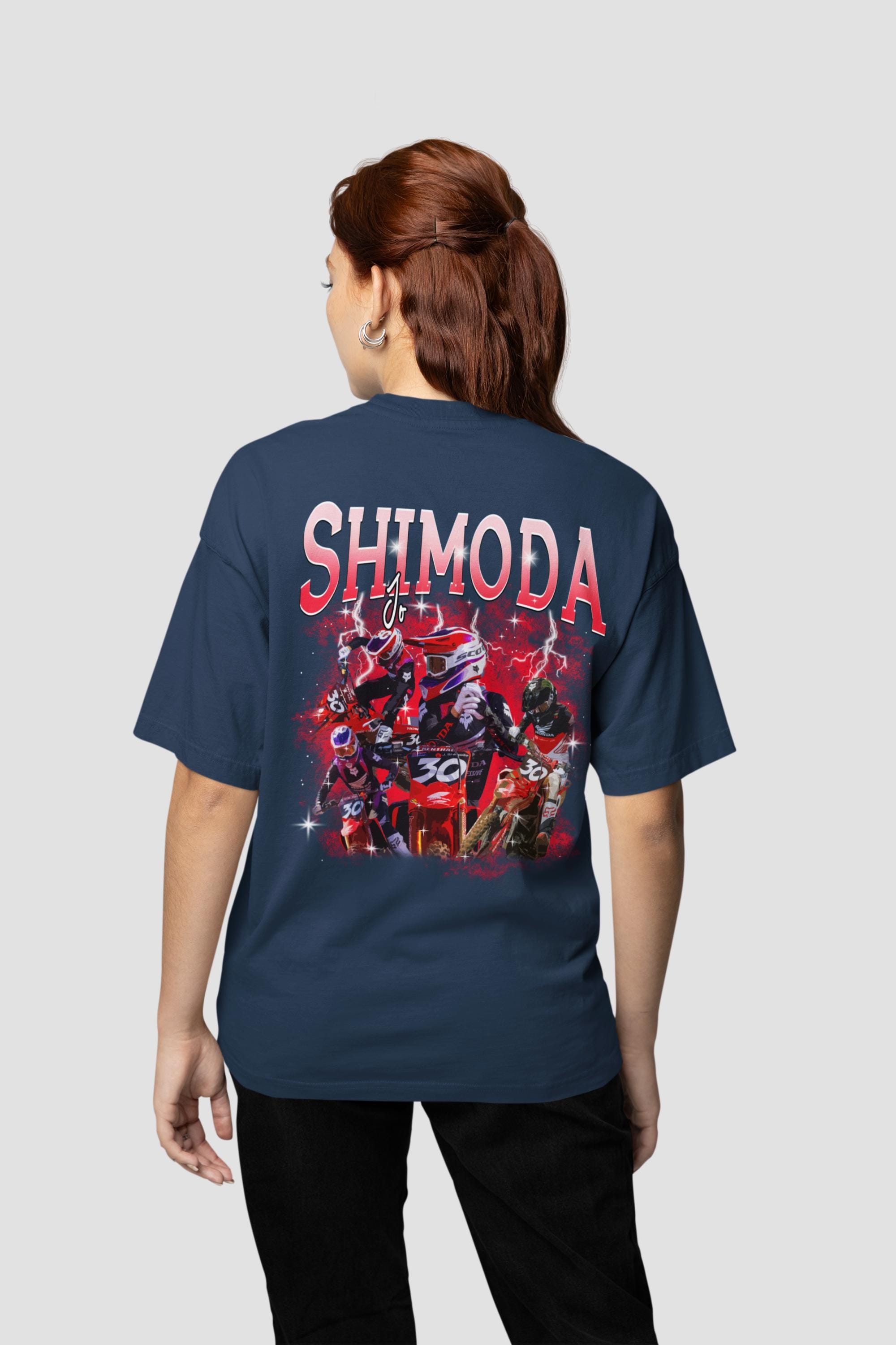 Jo Shimoda Honda Supercross T-shirt: Motocross Racing Graphic Tee