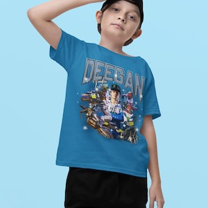 Kids Graphic Tee, Haiden Deegan Supercross Shirt, Motocross Youth T-Shirt, Children&#39;s Clothing, Dirt Bike Gift, Off-Road Racing Apparel