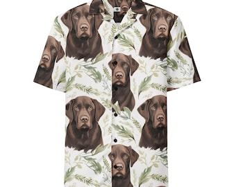 Braunes Labrador Shirt, Hundeliebhaber Shirt mit Schoko Labrador, Kurzarm Shirt mit lustiger Hund Geburtstagsgeschenk für Hundemama