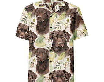 Braunes Labrador Shirt, Hundeliebhaber Shirt mit Schoko Labrador, Kurzarm Shirt mit lustiger Hund Geschenk für Hundemama