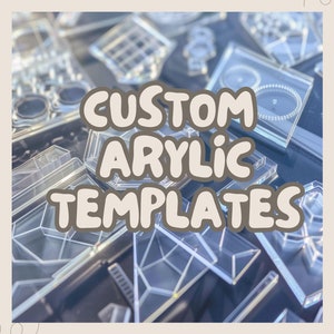 Custom Acrylic Craft Templates: Leatherwork, Woodworking, Quilting
