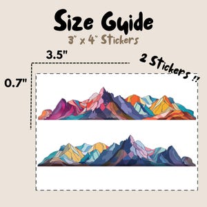 Waterproof Mountain Sticker: Outdoor Adventure Decal - Etsy