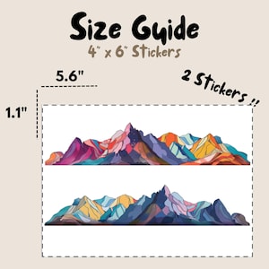 Waterproof Mountain Sticker: Outdoor Adventure Decal - Etsy