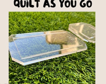 Quilt As You Go Templates: Acrylic Patchwork Sewing Template, 2-Pack