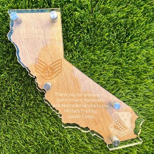 State Customizable Military going away gift, state base military going away gift, farewell gift, promotion gift, retirement gift