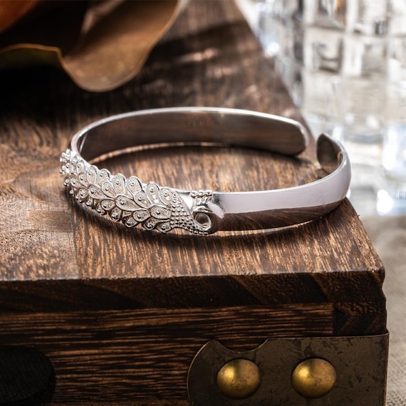 Handcrafted Sterling Silver Phoenix Bracelet – Adjustable Unique