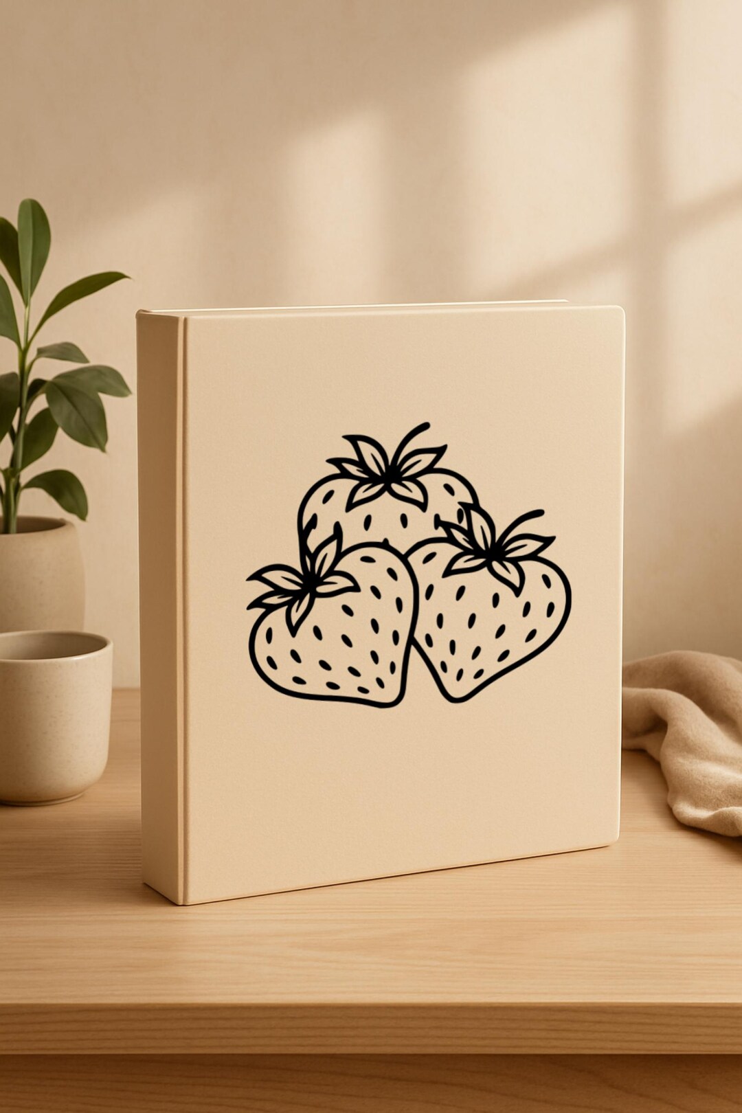 Strawberry Sticker Vinyl Decal – Cute Fruit Laptop Sticker, Waterproof ...