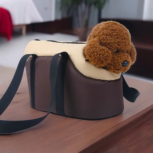 Portable Dog Carrier Bag Velvet, Dog Sling Carrier, Small Dog Travel Bag, Crossbody Dog Bag, Dog Carrier Purse