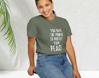 Protect Your Peace Themed Gift T-shirt, Self Care Motivational, Inspirational for All