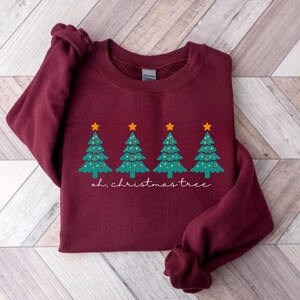 Oh Christmas Tree Sweatshirt, Funny Christmas Shirt, Christmas Cake Sweatshirt, Christmas Crewneck Sweater, Christmas Sweater Women,Xmas Tee