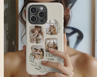 Personalized Custom Picture Collage phone case, Custom phone case with Photo, Photo collage iPhone 16, iPhone 15, iPhone 13 , Customizable