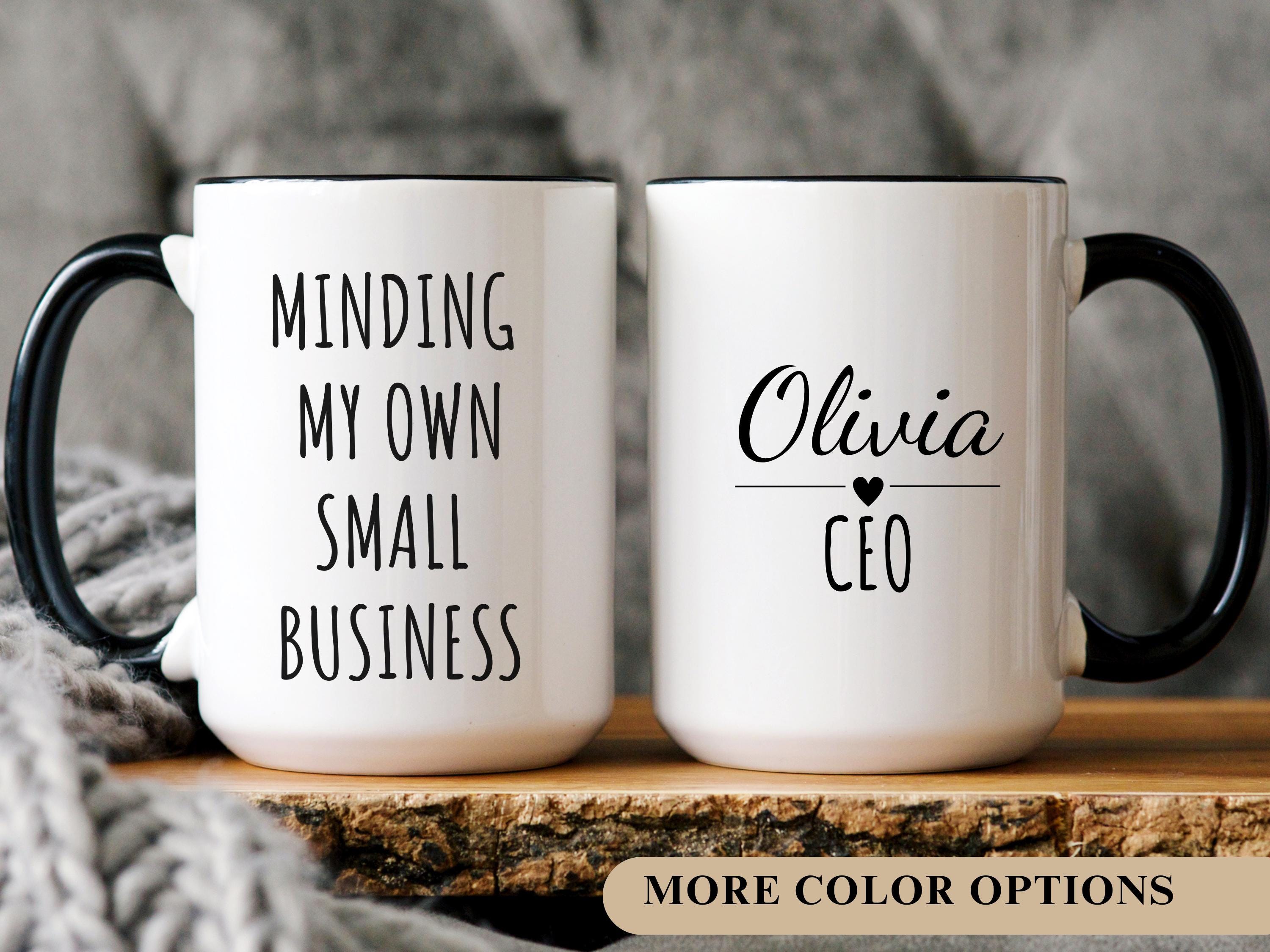 Minding My Black Owned Business Mug - 11Oz Inspirational Coffee Cup For Entrepreneurs