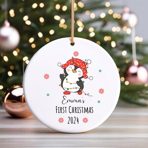 Baby&#39;s First Christmas Ornament,Personalized Baby&#39;s First Christmas Ornament 2024,New Baby 1st Christmas Ornament,Baby First Christmas Gift