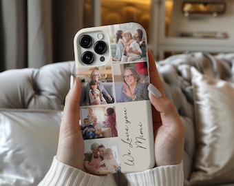 Personalized Custom Picture Collage phone case, Custom phone case with Photo, Photo collage iPhone 16, iPhone 15, iPhone 13 , Customizable