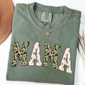 Comfort Colors® Hunting Mama Shirt, Duck Hunting Shirt, Mama of Hunters, Camo Mama Shirt, Hunting Season, Mom Life Shirt, Hunting Weekend