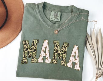 Comfort Colors® Hunting Mama Shirt, Duck Hunting Shirt, Mama of Hunters, Camo Mama Shirt, Hunting Season, Mom Life Shirt, Hunting Weekend