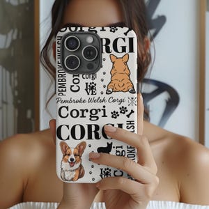 Corgi Dog Phone Case Pembroke Welsh Cute Puppy Lover Gift iPhone Samsung Case for Dog Mom Welsh Corgi Lover Pet Phone Case New Pet Gift