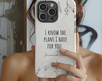 Faith Phone Case, Bible Verse Phone Cover,Christian Gift Phone Case,Religious Phone Case,Inspirational Bible Phone Case,Christian Tough Case