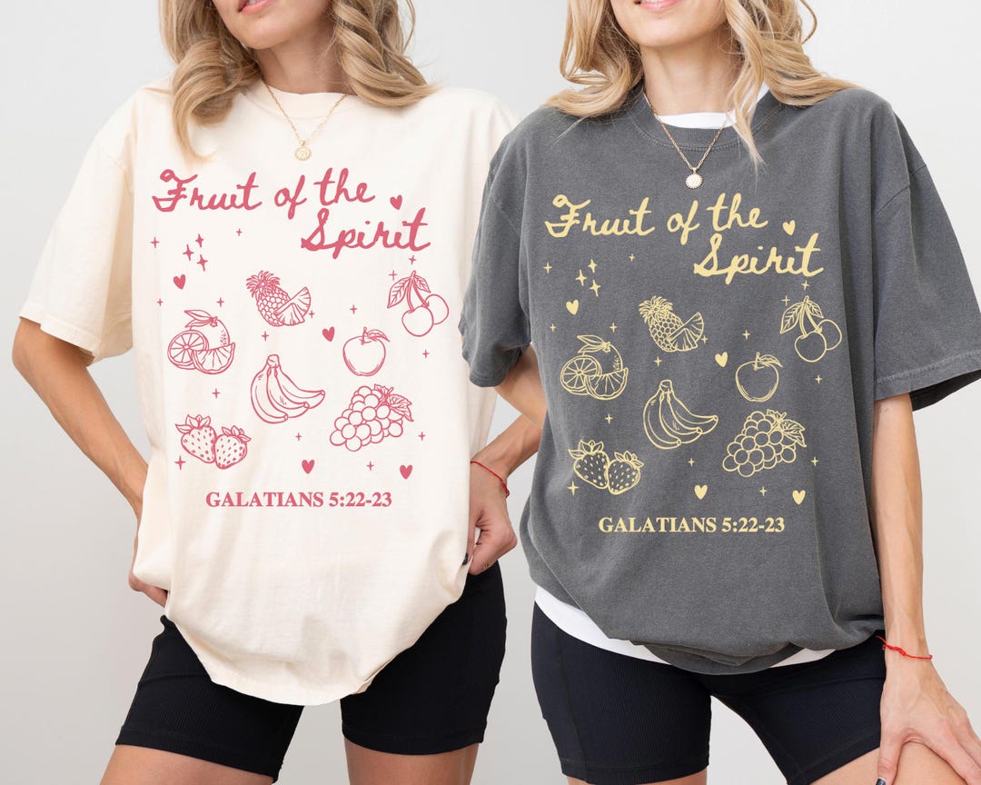Comfort Colors® Fruit of the Spirit Shirt Galatians 5:22-23 Christian ...