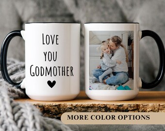 Personalized Godmother Mug Gift, Godmother Proposal Mug, Baptism Gift From Godchild, Custom Godmom Coffee Cup, Gift For New Godmother