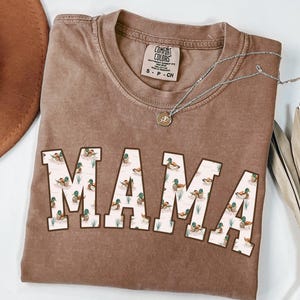 Comfort Colors® Hunting Mama Shirt, Duck Hunting Shirt, Mama of Hunters, Camo Mama Shirt, Hunting Season, Mom Life Shirt, Hunting Weekend