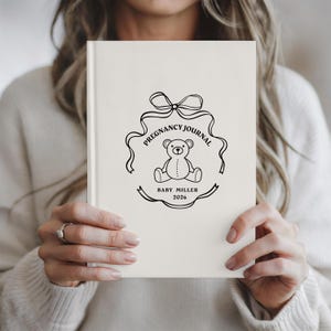 Personalized Pregnancy Journal, Custom Baby Bump Memory Book, First Time Mom Keepsake, Baby Shower Gift For Expecting Mom Hardcover Diary