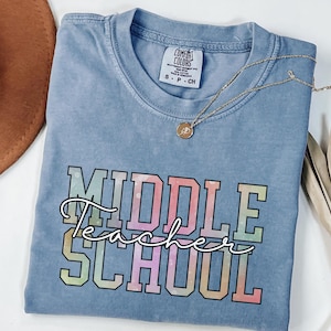 Middle School Crew Tshirt, Shirt for Middle School Teacher, School Staff Shirt, Teacher Team Tee, Junior High Teacher, Teacher Appreciation