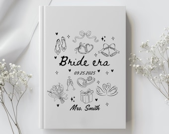 Personalized Bride to Be Gift, Future Bride Gift, Couple Engagement Personalized Journal, Bridal Shower Gift from Bridal, Party to Bride