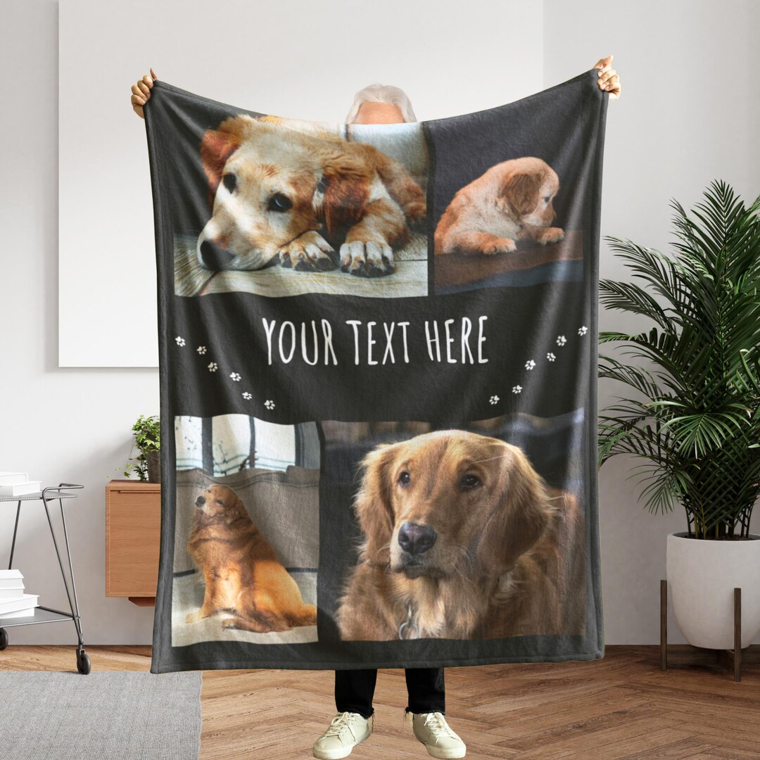 Personalized Memorial Dog Quilt/Fleece Blanket - Gift Idea For Dog Lover - I'm Here