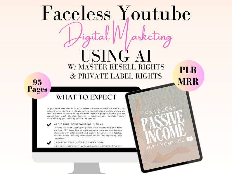 Master Resell Rights MRR & Private Label Rights PLR, Faceless Youtube ...