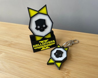 Helldivers II Medal and Display Stand