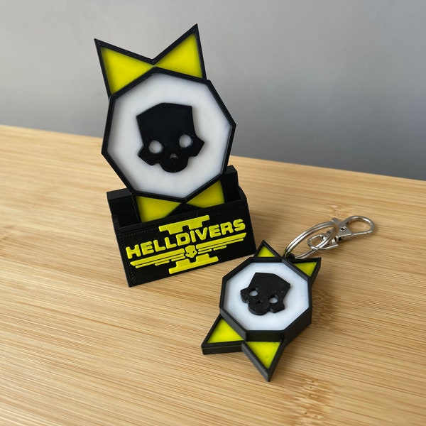 Helldivers II Medal and Display Stand