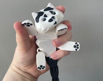 Puce le chat - Figurine articulée imprimée en 3D
