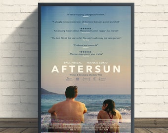 Impression d'affiche de film Aftersun, décoration de chambre, oeuvre d'art de film, cadeaux pour lui/elle, impression de film, impression d'art