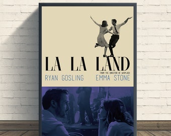 Impression d'affiche de film La La Land, décoration de chambre, oeuvre d'art de film, cadeaux pour lui/elle, impression de film, impression d'art