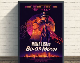 Mona Lisa und der Blutmond (2021) Filmposterdruck, Raumdekoration, Filmkunst, Geschenke für Sie/Ihn, Filmdruck, Kunstdruck