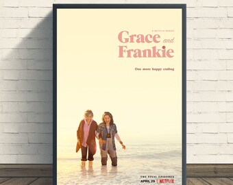 Grace and Frankie Movie Poster, Canvas Poster Printing, Classic Movie Wall Art for Room Decor, Great gift to give