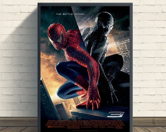 Spider-Man 3 Movie Poster | Vintage Retro Art Print | Wall Art Print |Home decor