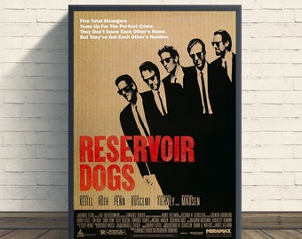 Affiche du film Reservoir Dogs | impression d'art rétro vintage | Impression d'art mural | Décoration d'intérieur