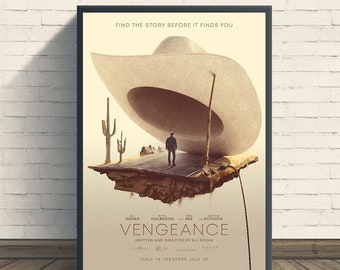 Affiche du film La vengeance | impression d'art rétro vintage | Impression d'art mural | Décoration d'intérieur